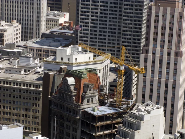 Utsikt från taket till staden san francisco — Stockfoto