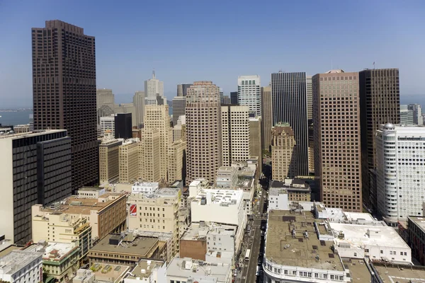 Вид с крыши на город Сан-Франциско — стоковое фото
