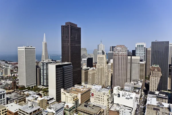 Vue du toit à la ville de San Francisco — Photo