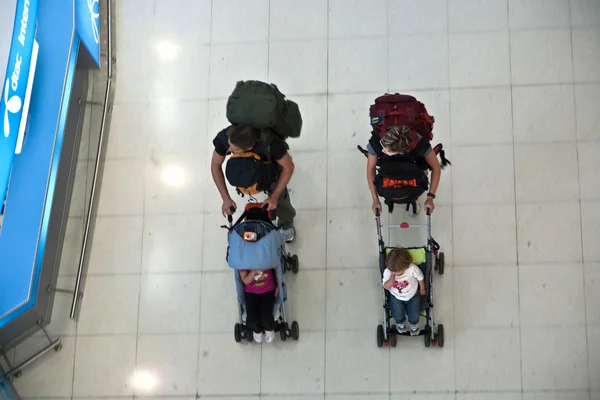 stock image Passengers in Suvarnabhumi International Airport