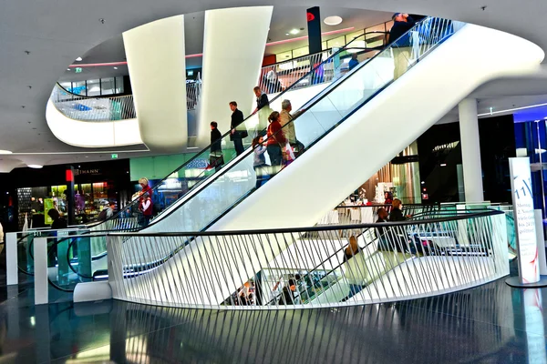 새로운 쇼핑 센터 Myzeil archite, 현대 건축 — 스톡 사진