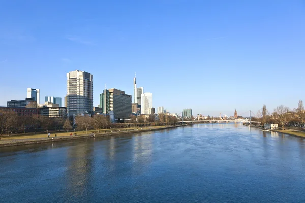 Frankfurt am Main városképe, Németország. — Stock Fotó