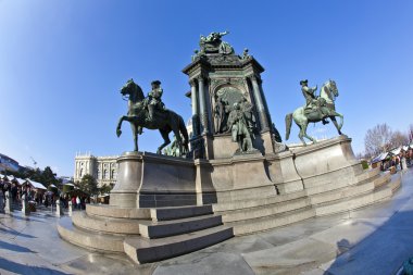 Maria Theresia Monument, in Vienna clipart