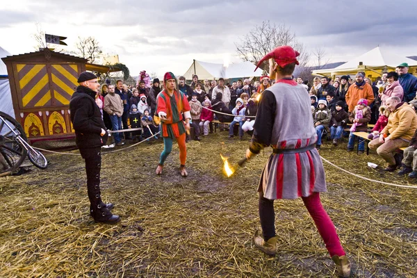 Festival de cavaleiros no famoso Ronneburg — Fotografia de Stock