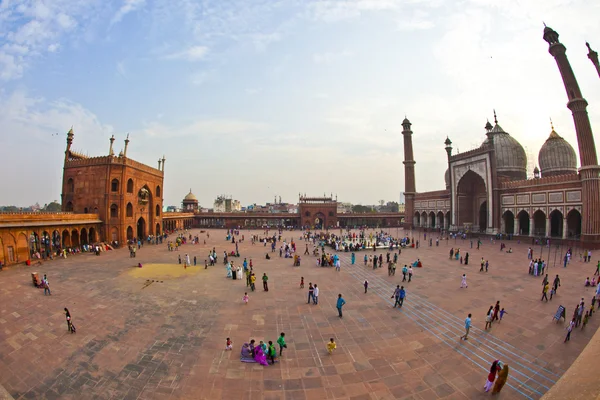 Jama Masjid Moskee, oud Delhi, India. — Stockfoto