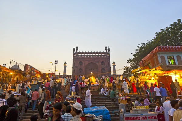 在德里，印度 chatta 路口大市集. — 图库照片