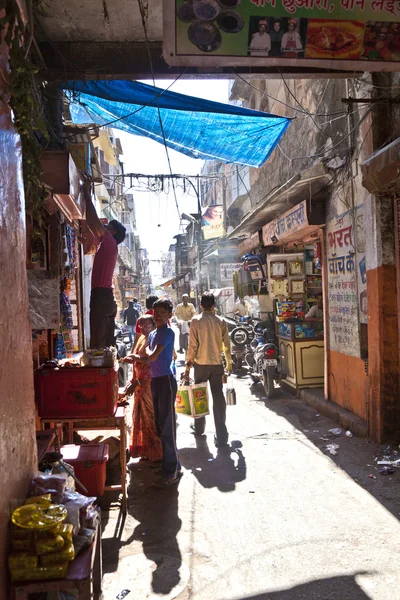 Döngüsü rickshaws, sokaklarda — Stok fotoğraf
