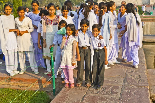 Návštěva indického taj mahal v Indii — Stock fotografie