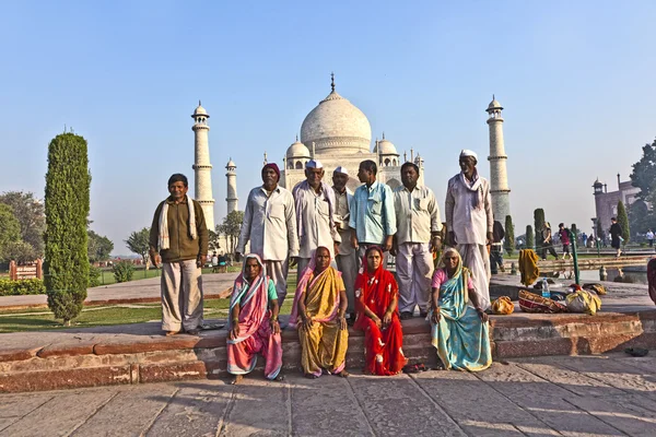 Hindistan'daki taj mahal ziyaret Hint — Stok fotoğraf