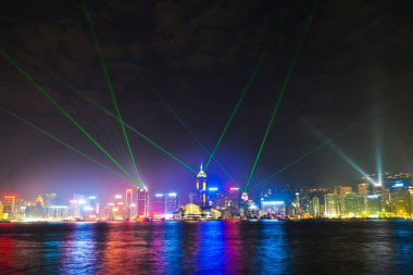 Hong kong ünlü lazer harber show gördün mü kowloon