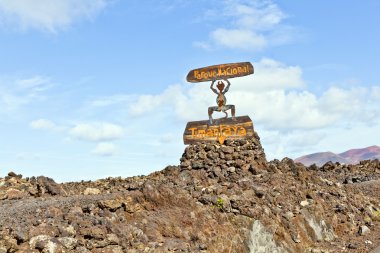 Timanfaya National Park in Lanzarote, Canary Islands, Spain clipart