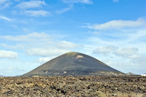 Vulkanlandschaft im Nationalpark Timanfaya, Lanzarote, — Stockfoto