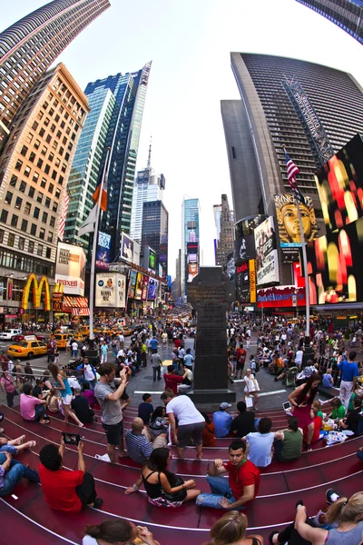 Times Square является символом Нью-Йорка — стоковое фото