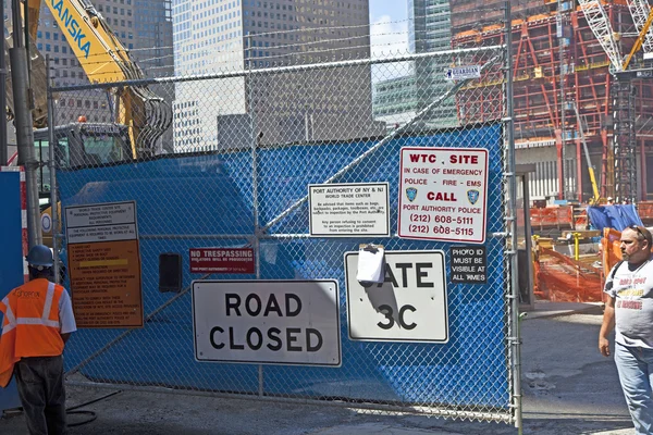 Cantiere a Ground Zero, New York — Foto Stock