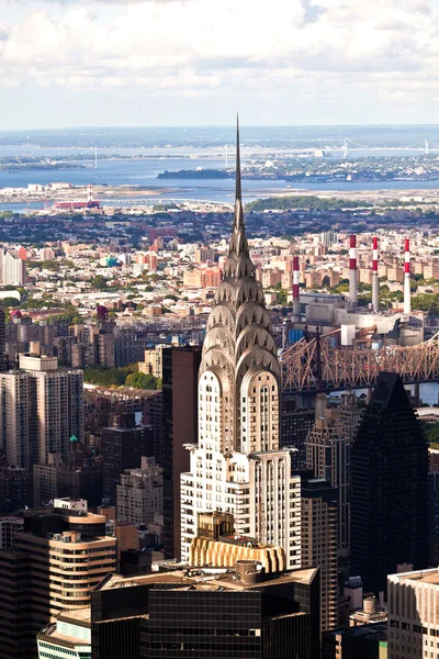 stock image Top of the Chrysler Building in the afternoon