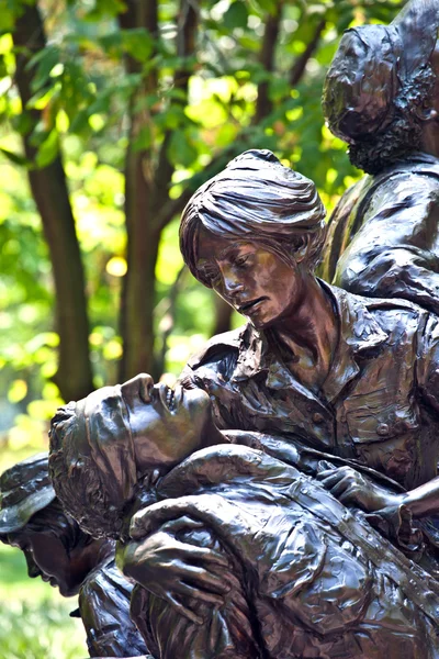 Statue commemorative della guerra del Vietnam Donne Infermiere — Foto Stock