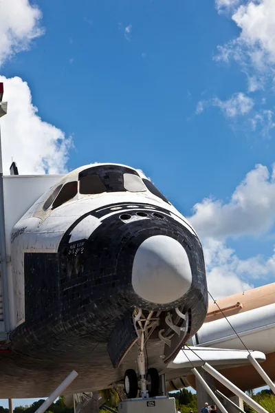 Der ursprüngliche Space-Shuttle-Explorer, der am Weltraumbahnhof stand — Stockfoto