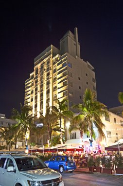 okyanus, gece görüş sürücü miami south art deco district