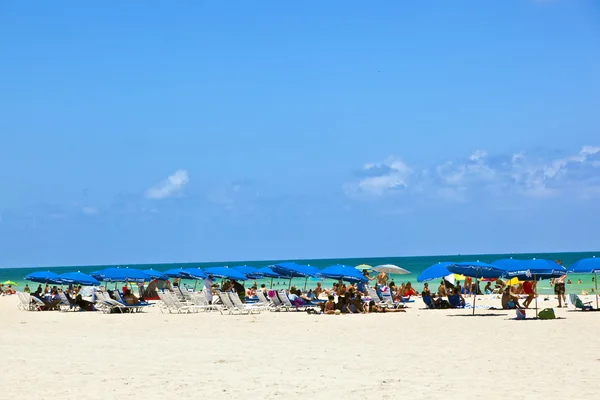 享受海滩 im 迈阿密南 — 图库照片