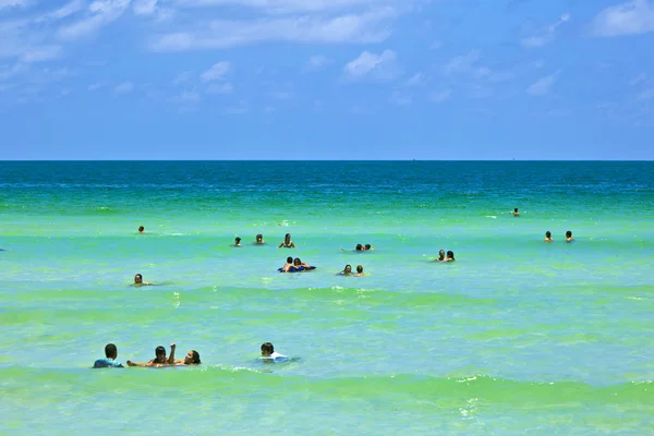 Desfrutar da praia im Miami Sul — Fotografia de Stock