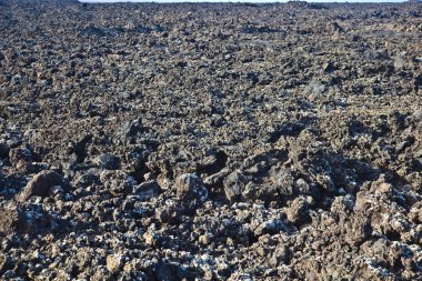 Volcano in timanfaya national park in Lanzarote, Spain clipart