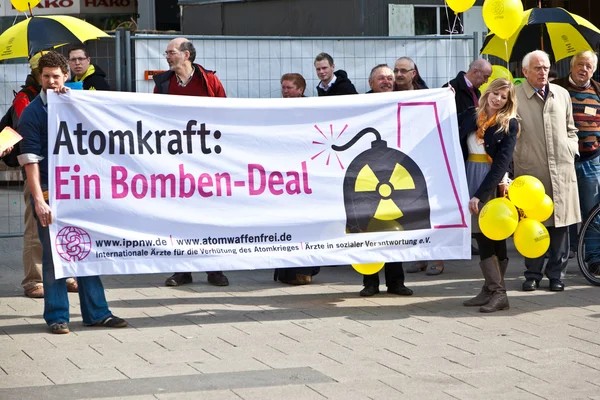 Demonstrar para desligar a energia nuclear alemã pl — Fotografia de Stock