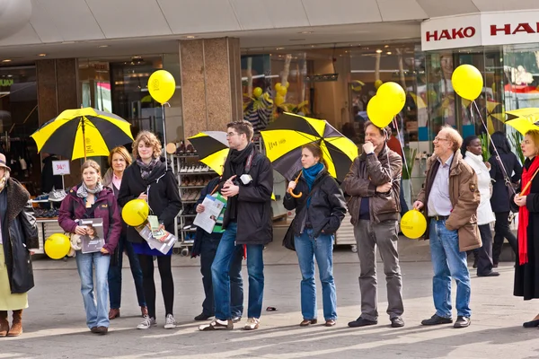 Demonstration for shutting down the German nuclear power plants — Stock Photo, Image