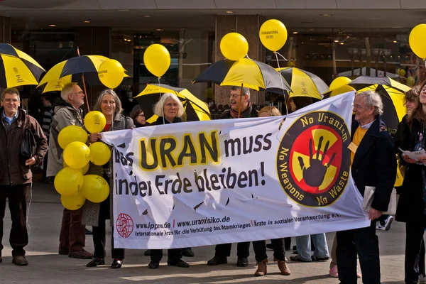 Demonstration für Abschaltung der deutschen Atomkraftwerke — Stockfoto