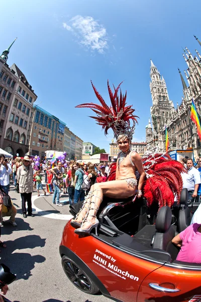 Célébrer le Christopher Street Day à Munich — Photo