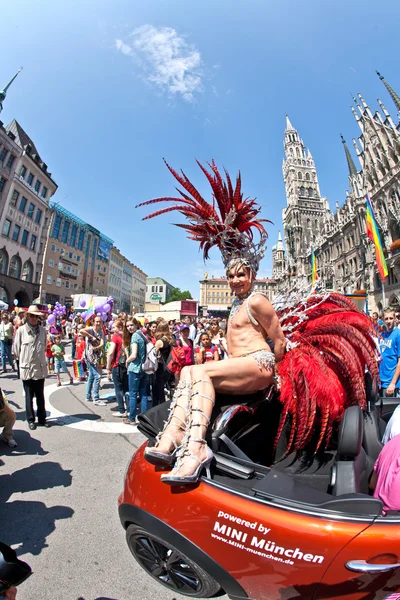 Праздновать день Кристофер-стрит в Мюнхене — стоковое фото