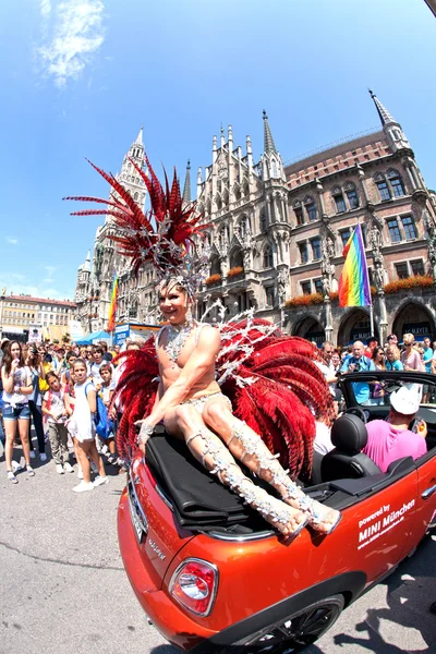 Celebrate the Christopher Street Day in Munich — Stock Photo, Image