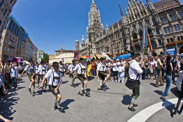 Vieren de christopher street day in München — Stockfoto