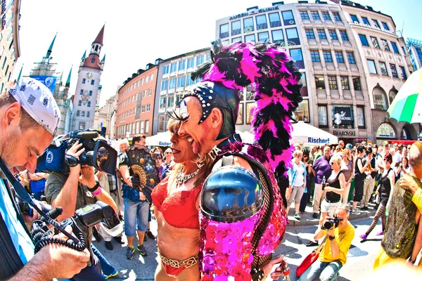Comemorar o Christopher Street Day em Munique — Fotografia de Stock