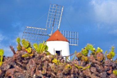 lanzarote, güzel yel değirmeni