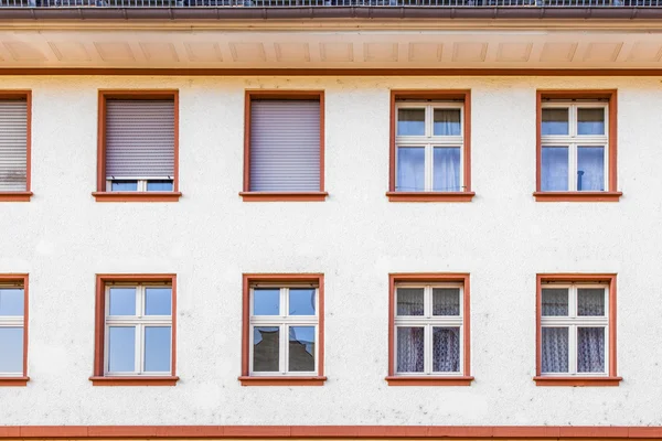 Facade of an old house with window — Stock Photo, Image
