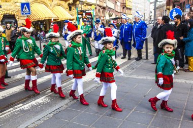 Karnaval hareket roemer ile müzik için şehir girin