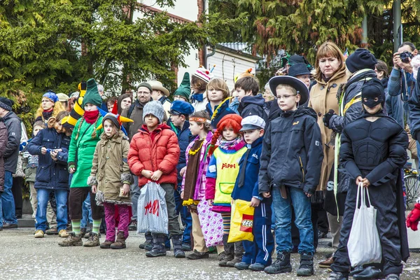 stock image Spectators watch the carnival Parade