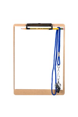 Clipboard and whistle clipart