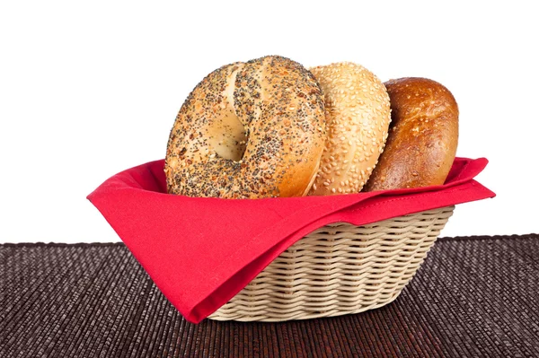 Bagels in mand — Stockfoto