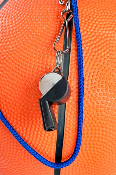 stock image Basketball and whistle