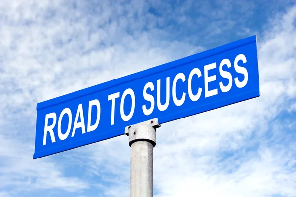 Road to Success Street Sign — Stock Photo, Image