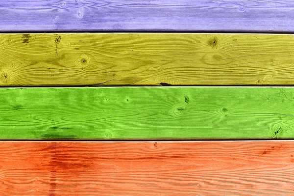 Convés de madeira colorido — Fotografia de Stock