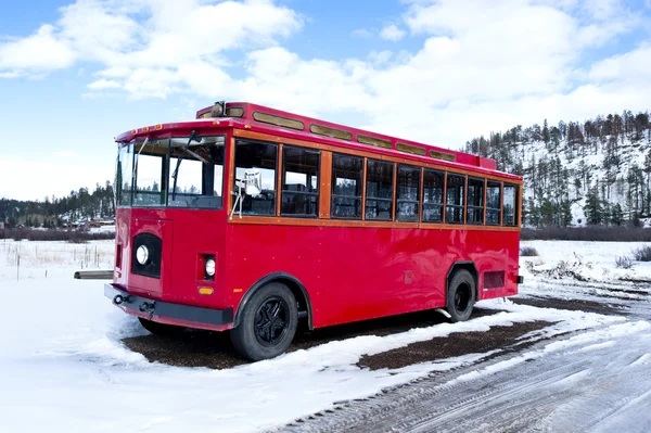 Antique red bus — Stock Photo, Image