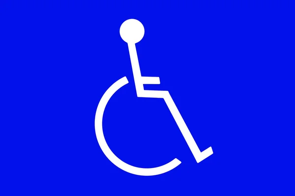 Handicappet kommunikationsskilt - Stock-foto