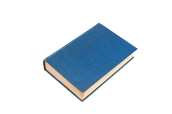 Kék könyv elszigetelt fehér — Stock Fotó