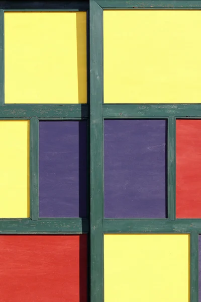 Oude kleurrijke bestuur muur — Stockfoto