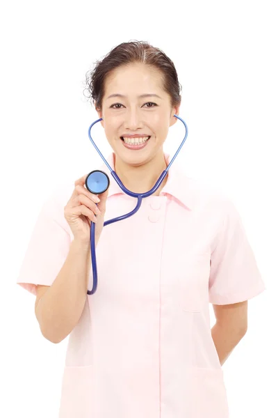 Asiatiska kvinnlig sjuksköterska — Stockfoto