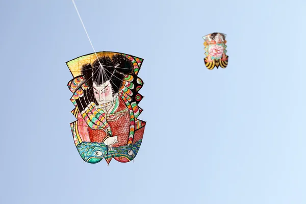 日本传统的纸风筝 — 图库照片