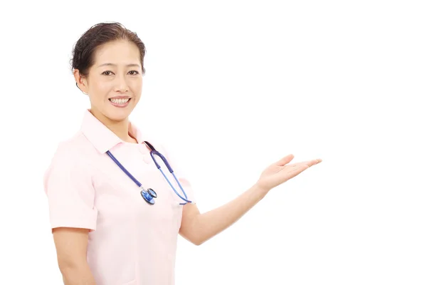 Asiática enfermeira feminina — Fotografia de Stock