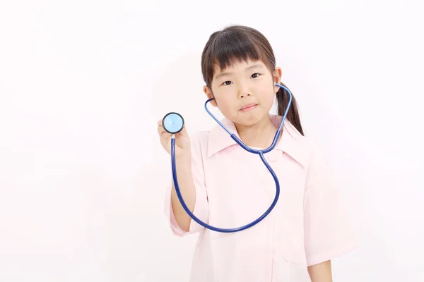 Mała dziewczynka pielęgniarki — Zdjęcie stockowe